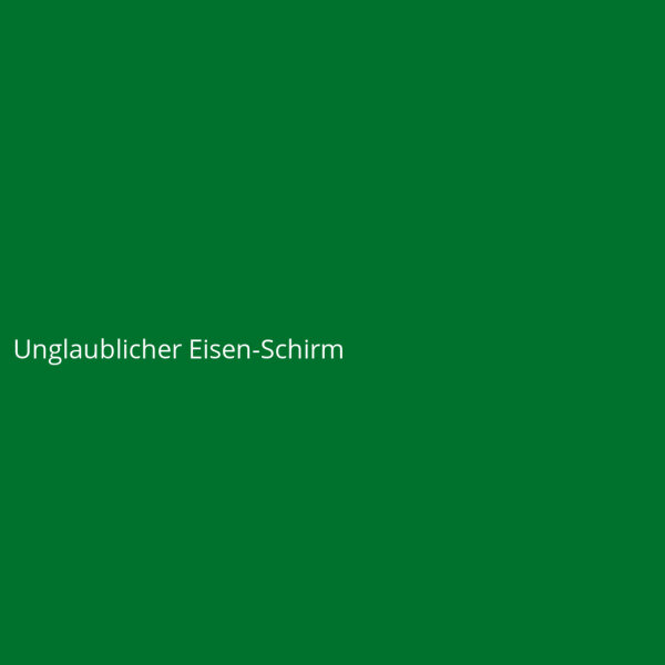 Unglaublicher Eisen-Schirm