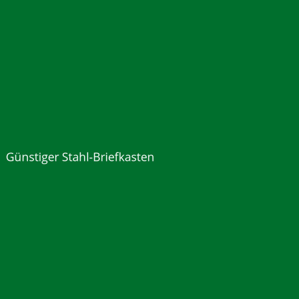 Günstiger Stahl-Briefkasten
