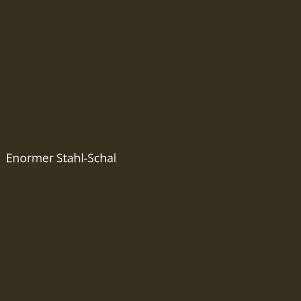 Enormer Stahl-Schal