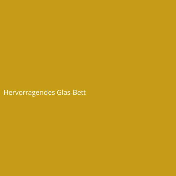 Hervorragendes Glas-Bett