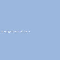 Günstige Kunststoff-Socke